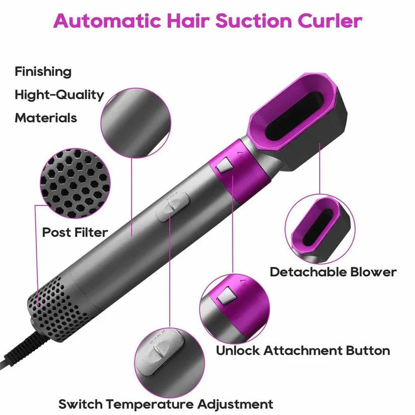 GLOW|AIR™️ 5 in 1 hairdryer