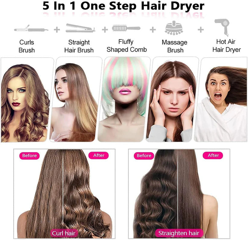 GLOW|AIR™️ 5 in 1 hairdryer